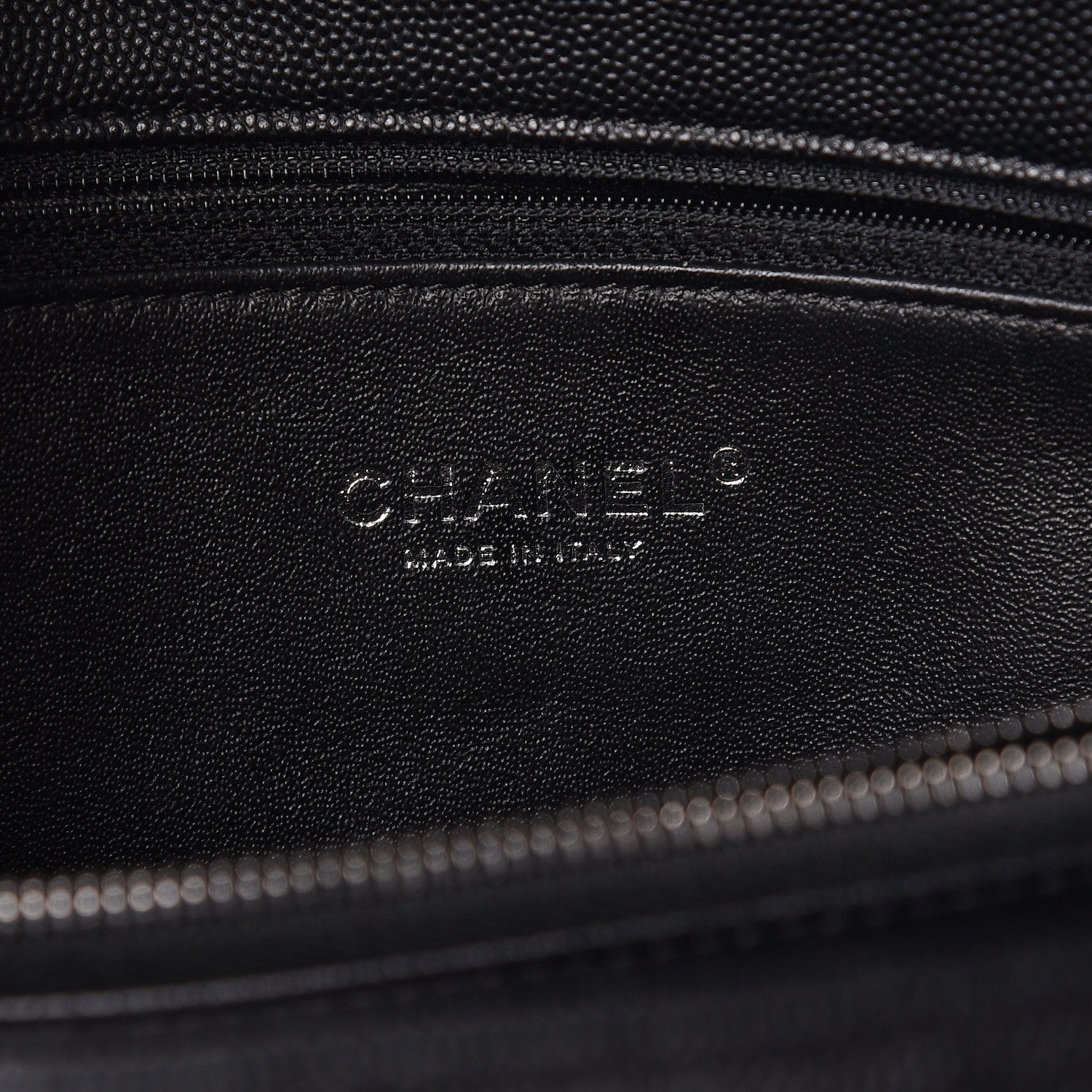 Chanel Caviar Lizard Quilted Large Coco Handle Flap Black 7 of 17