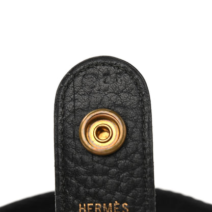 Hermes Taurillon Clemence Rodeo Black 7 of 16
