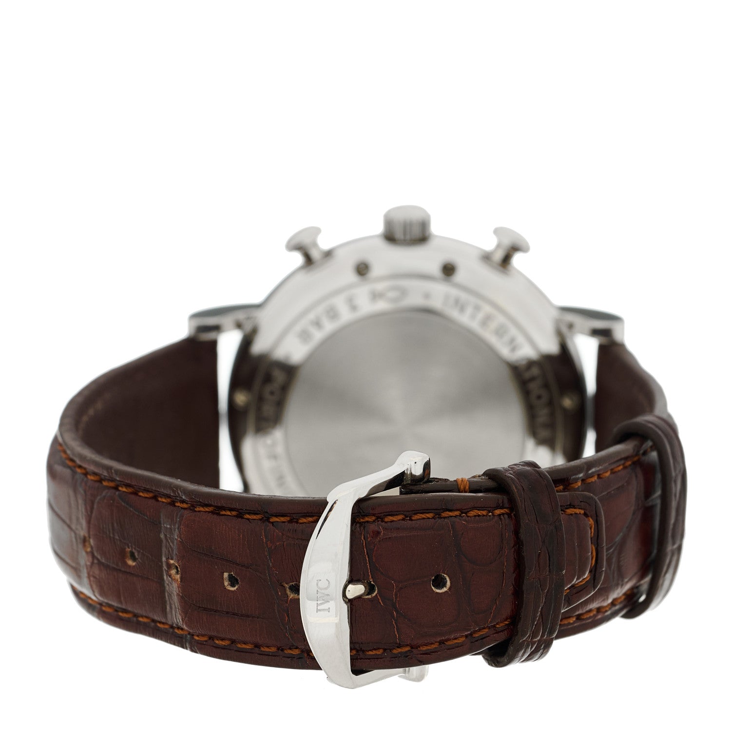 IWC Stainless Steel Alligator 42mm Portofino Chronograph Automatic Watch IW391027 3 of 4