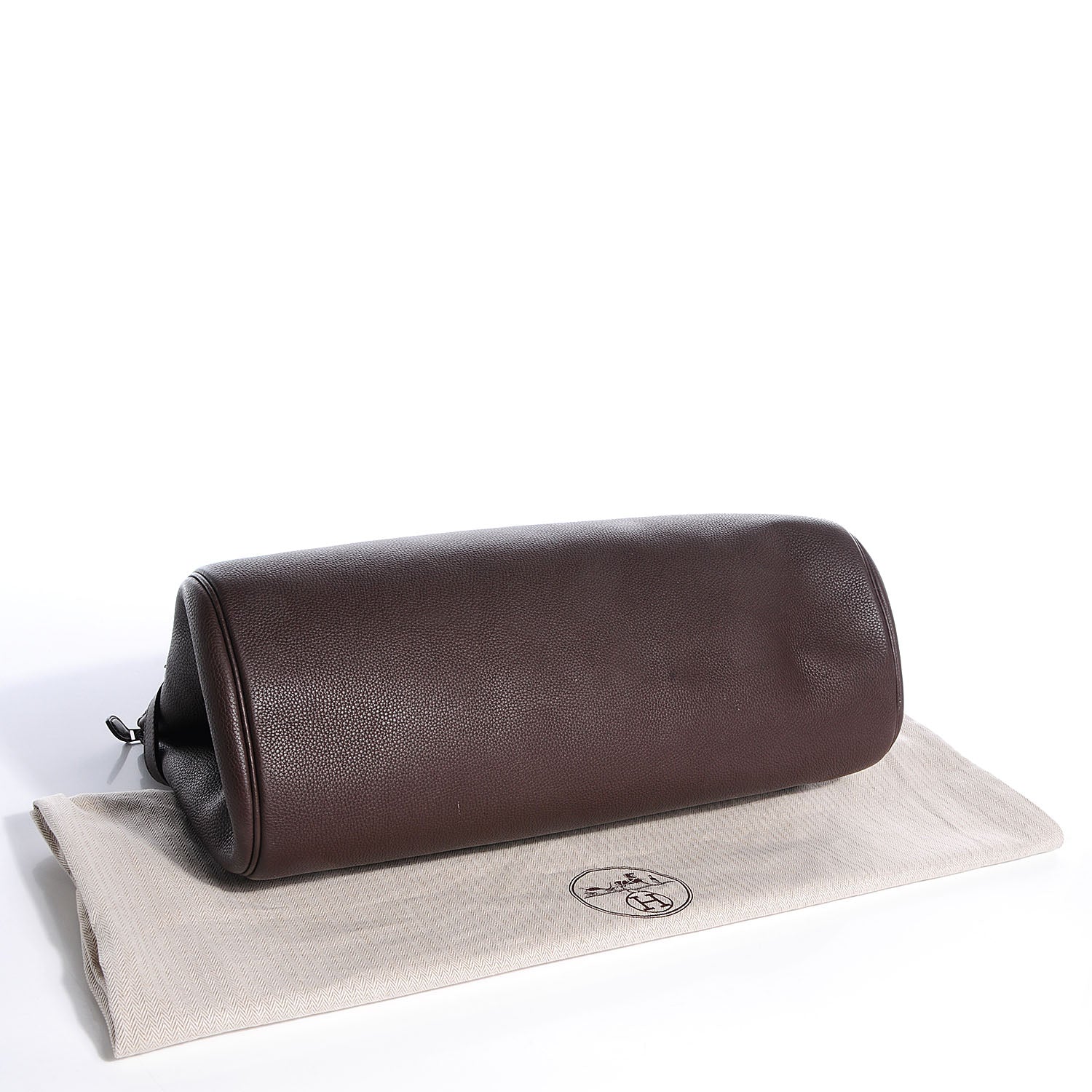 Hermes Taurillon Clemence Shoulder Atlas Chocolate 4 of 12