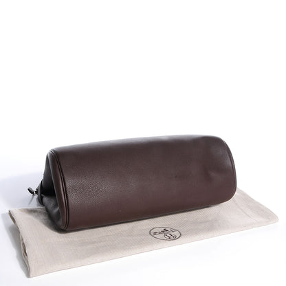 Hermes Taurillon Clemence Shoulder Atlas Chocolate 4 of 12