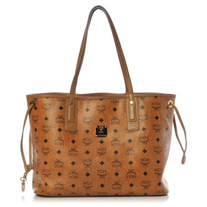 MCM Visetos Medium Reversible Shopping Tote Cognac 1 of 25