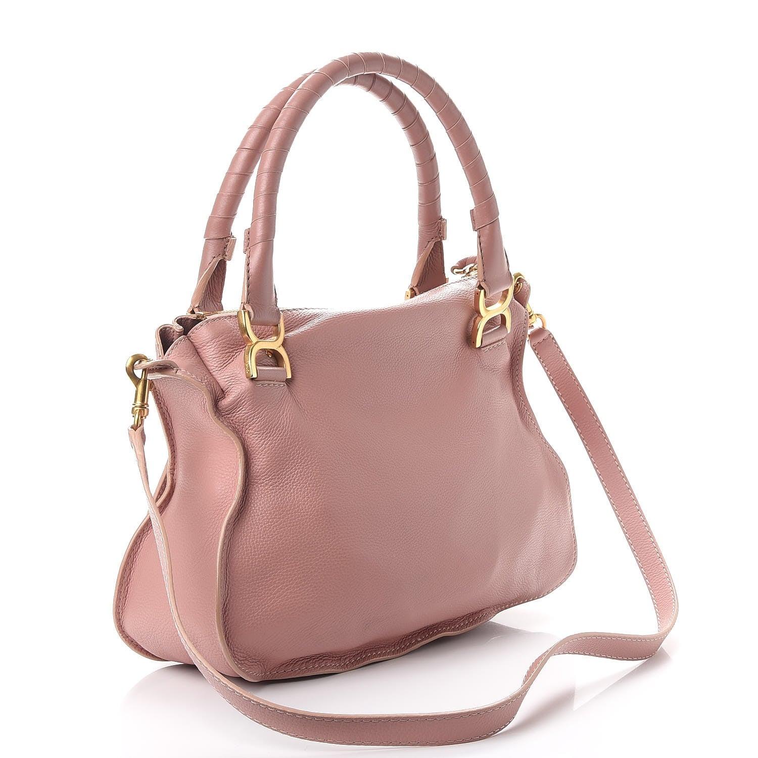 Chloe Calfskin Medium Marcie Satchel Anemone Pink 3 of 13