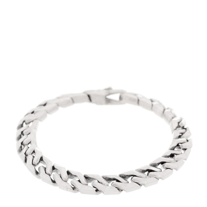 David Yurman Sterling Silver 8.7mm Curb Chain Angular Link Bracelet 1 of 4