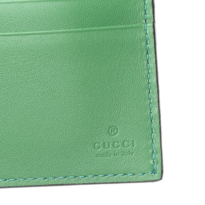 Gucci X MLB Guccissima SF Giants Embroidered Bi-Fold Wallet New Shamrock Deep Orange 5 of 7