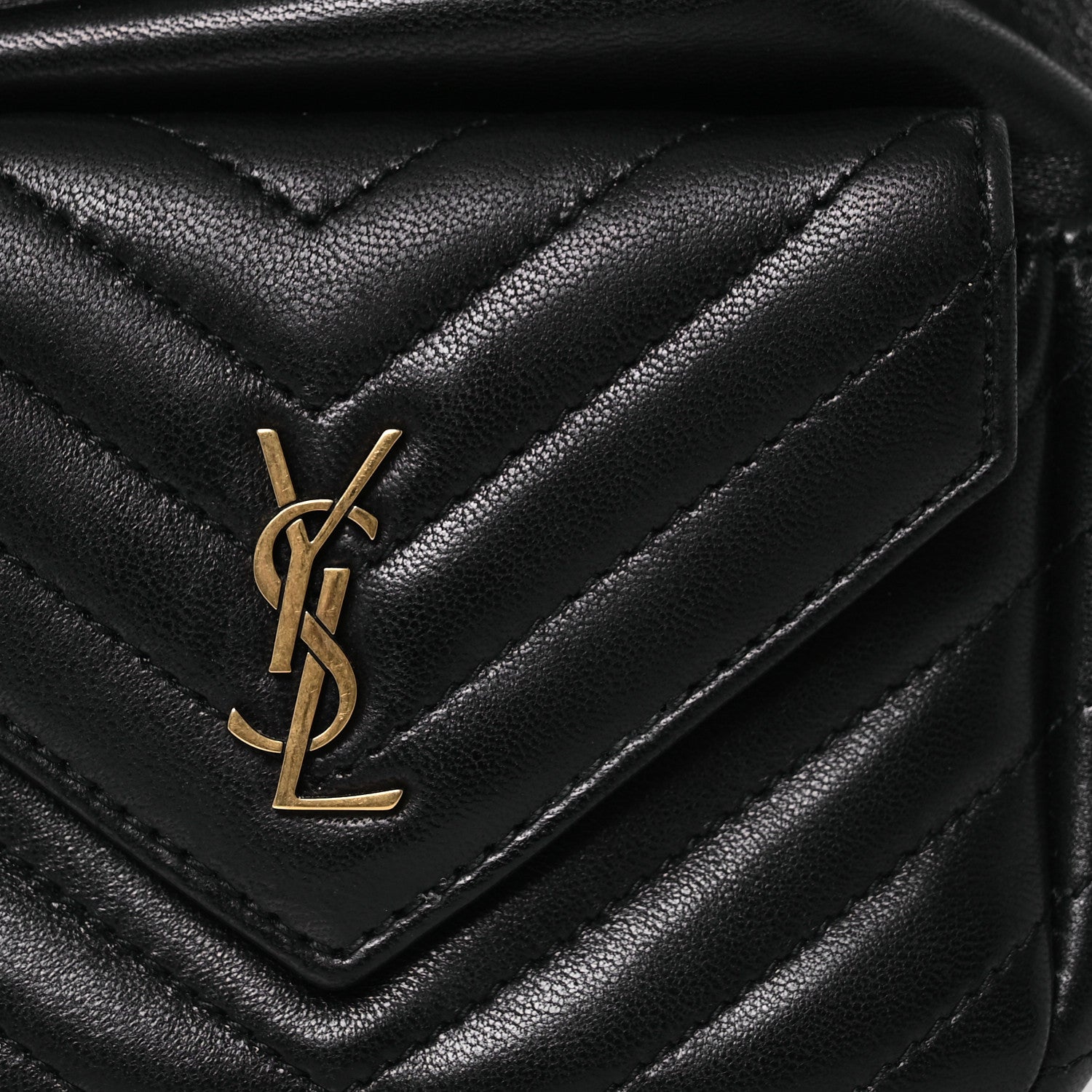 Saint Laurent Lambskin Matelasse Monogram Joe Nano Bucket Bag Black 8 of 13