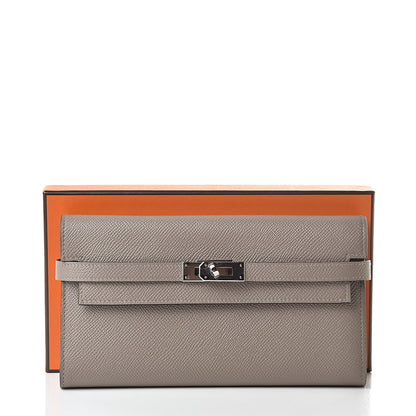 Hermes Epsom Kelly Longue Wallet Gris Asphalte 8 of 8