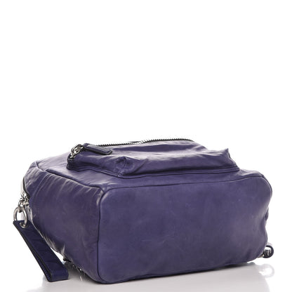 MCM Lambskin Medium Tumbler Backpack Purple 4 of 12