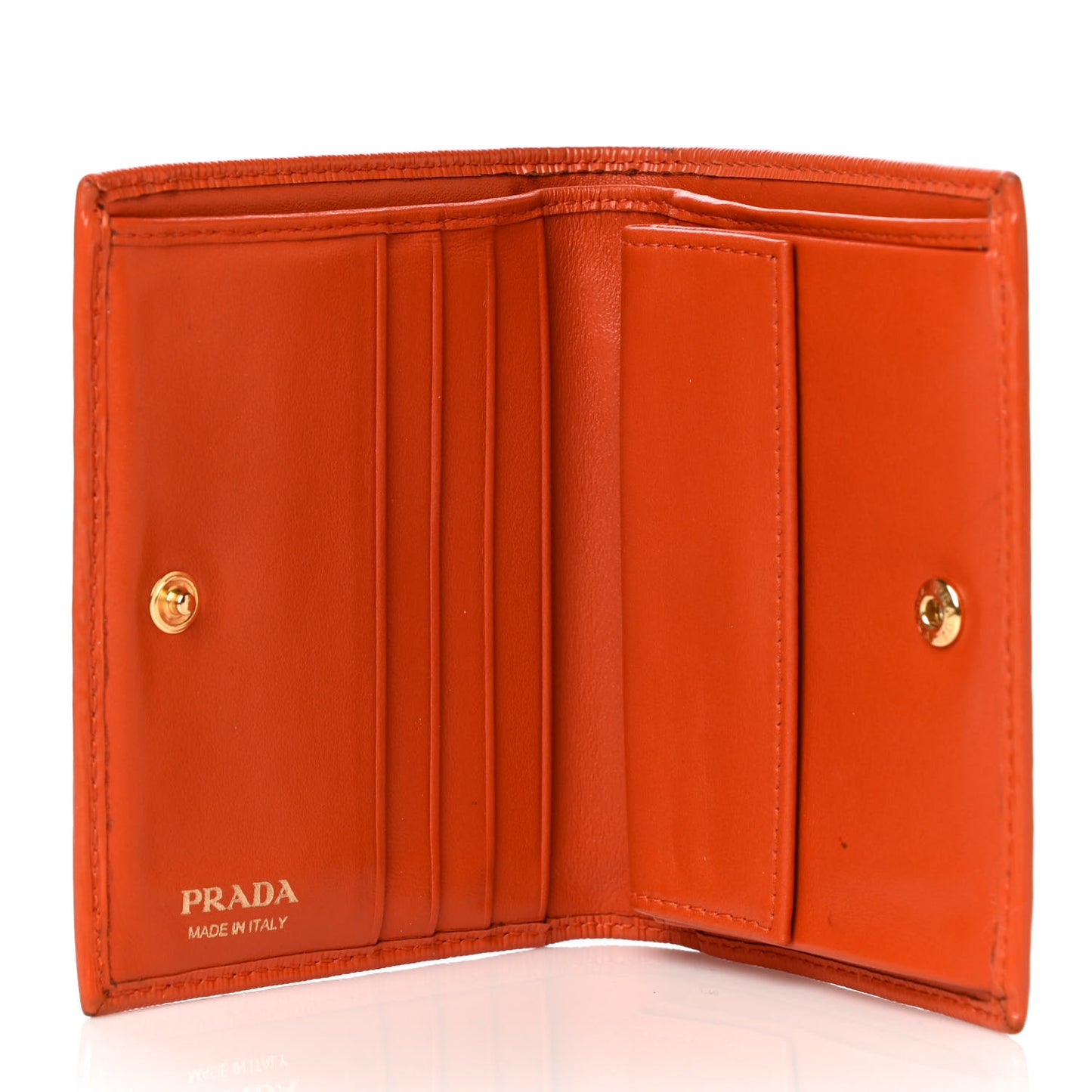 Vitello Move Bi-Fold Wallet Papaya