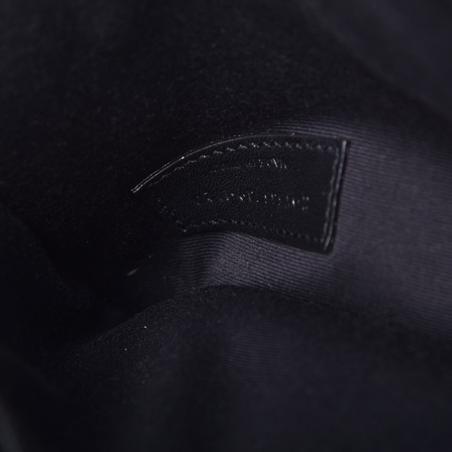 Saint Laurent Grain De Poudre Uptown Pouch Black 7 of 7