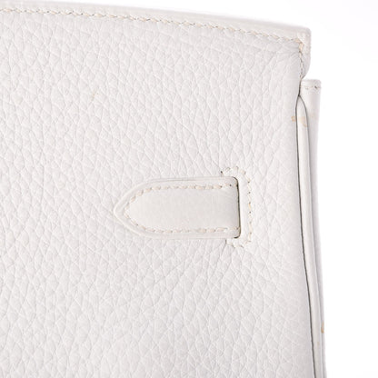 Hermes Taurillon Clemence Birkin 35 White 31 of 33