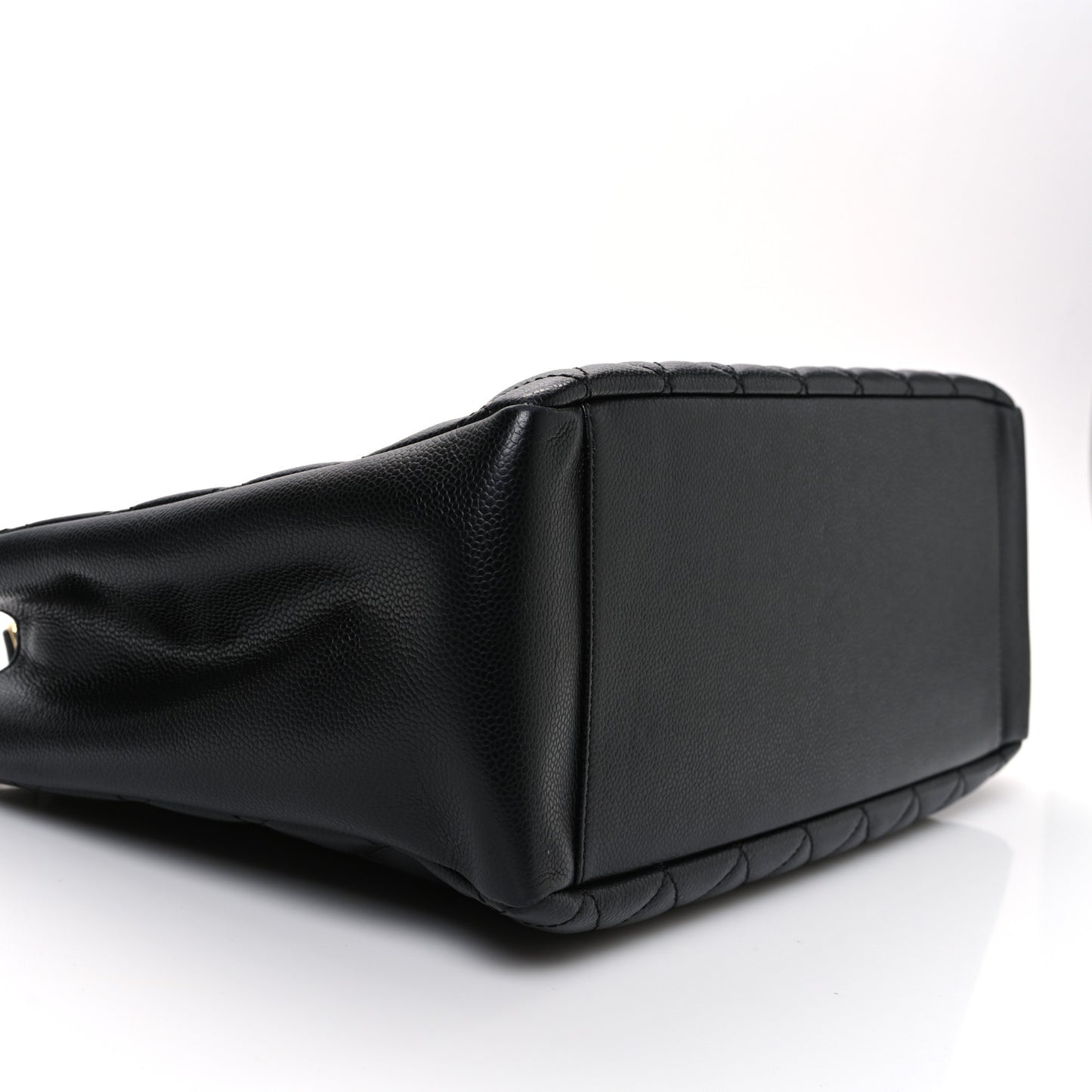 Caviar Quilted Grand Shopping Tote GST Black