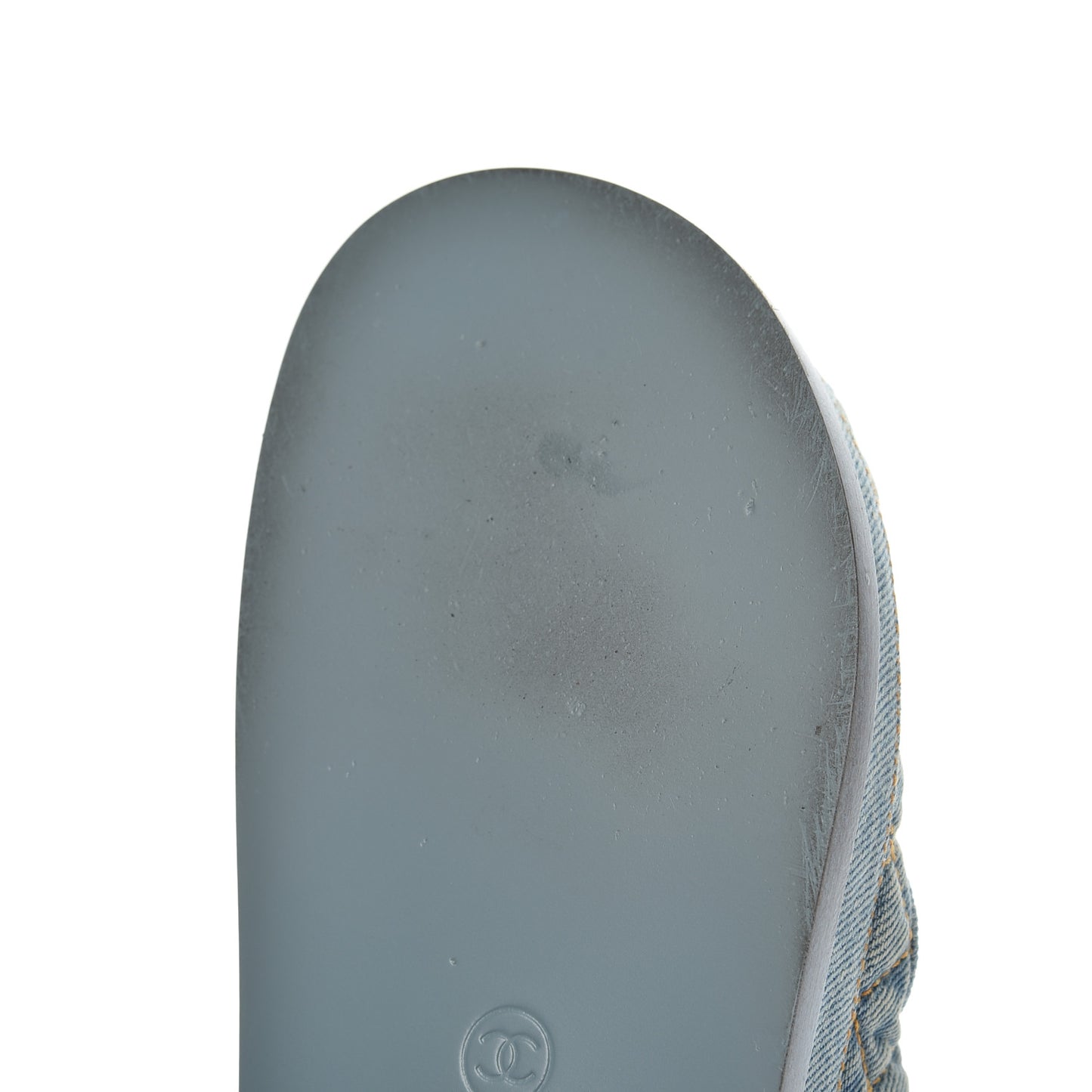 Denim Quilted Dad Sandals 38 Blue