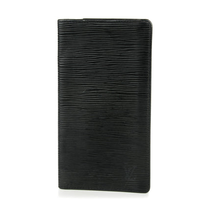 Louis Vuitton Epi Checkbook Organizer Wallet Black 1 of 7