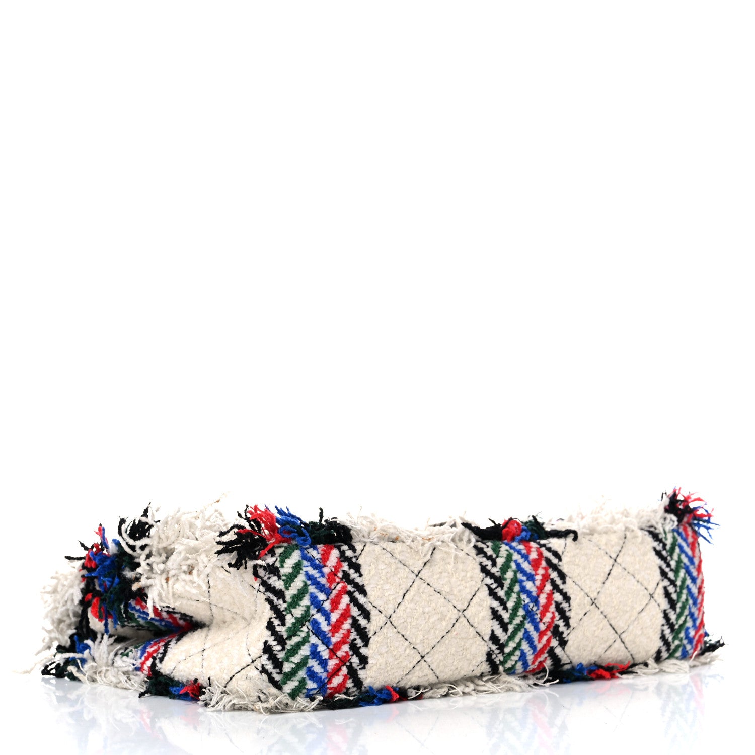 Chanel Tweed Quilted Embellished 2.55 Reissue 225 Flap White Multicolor 7 of 25