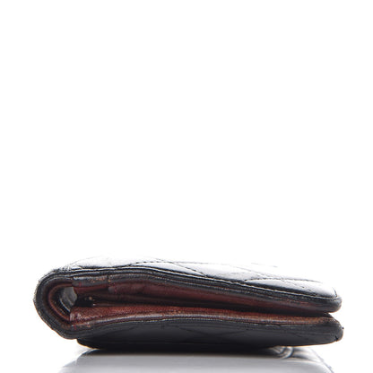 Chanel Lambskin Quilted Yen Wallet Black 12 of 17