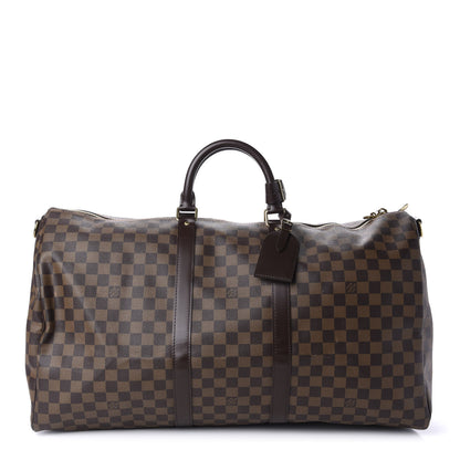 Louis Vuitton Damier Ebene Keepall Bandouliere 55 1 of 10