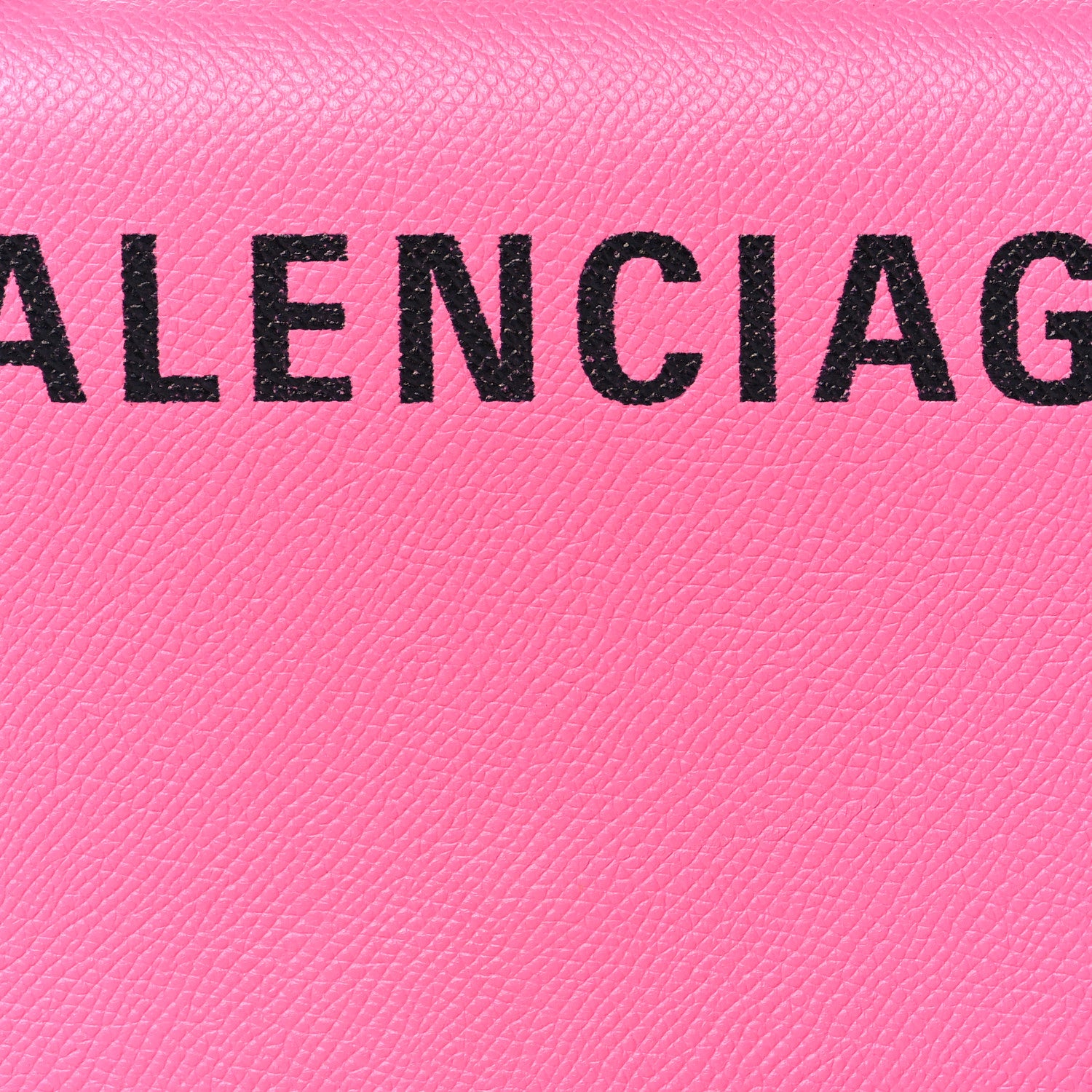 Balenciaga Signature Grained Calfskin Logo Print Ville Day Bag XS Rose Bubblegum Black 6 of 9