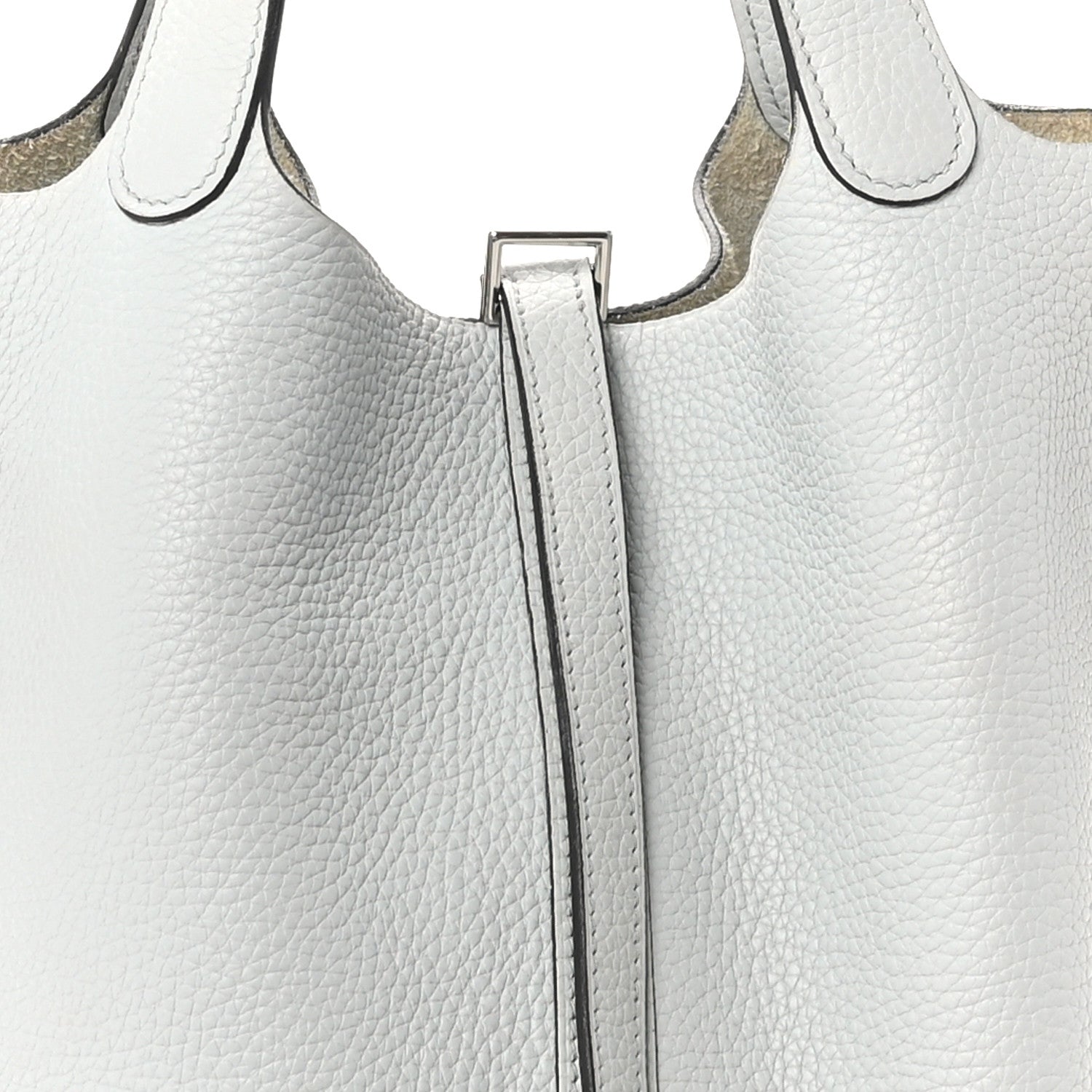 Hermes Taurillon Clemence Picotin Lock 22 MM Bleu Pale 8 of 13