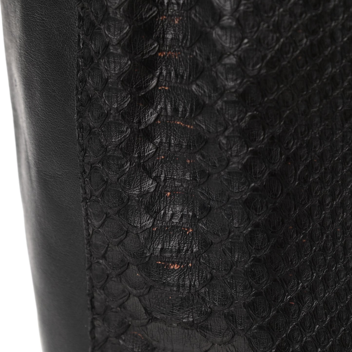 Python Vertical Cabas Black