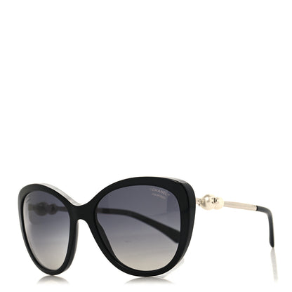 Chanel Acetate Pearl Polarized Winter Butterfly Sunglasses 5338-H-A Black 1 of 7