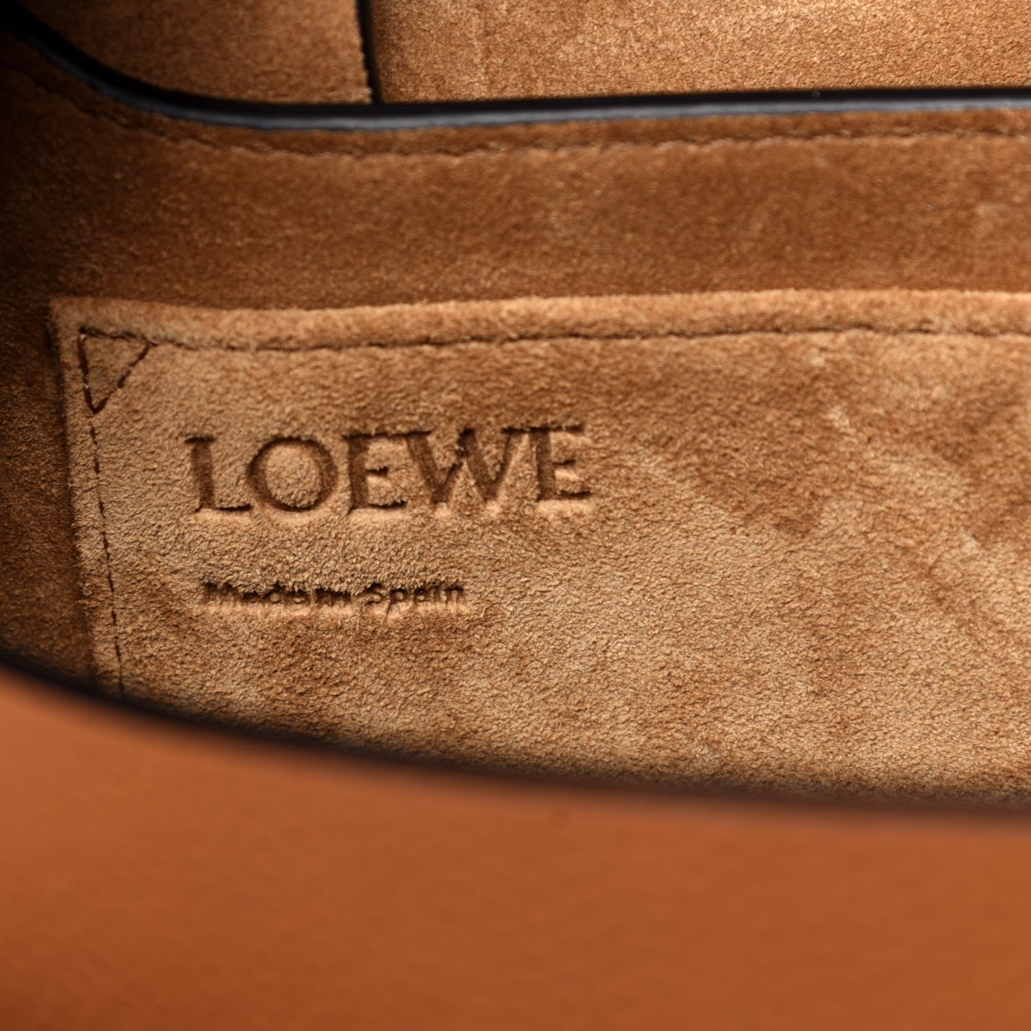 Loewe Grained Calfskin Small Gate Crossbody Bag Caramel Pecan 6 of 8