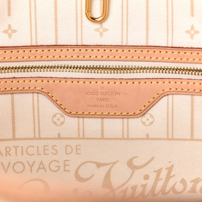 Louis Vuitton Damier Azur Neverfull MM 6 of 10