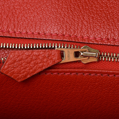 Hermes Togo Birkin 35 Rouge Casaque 14 of 29