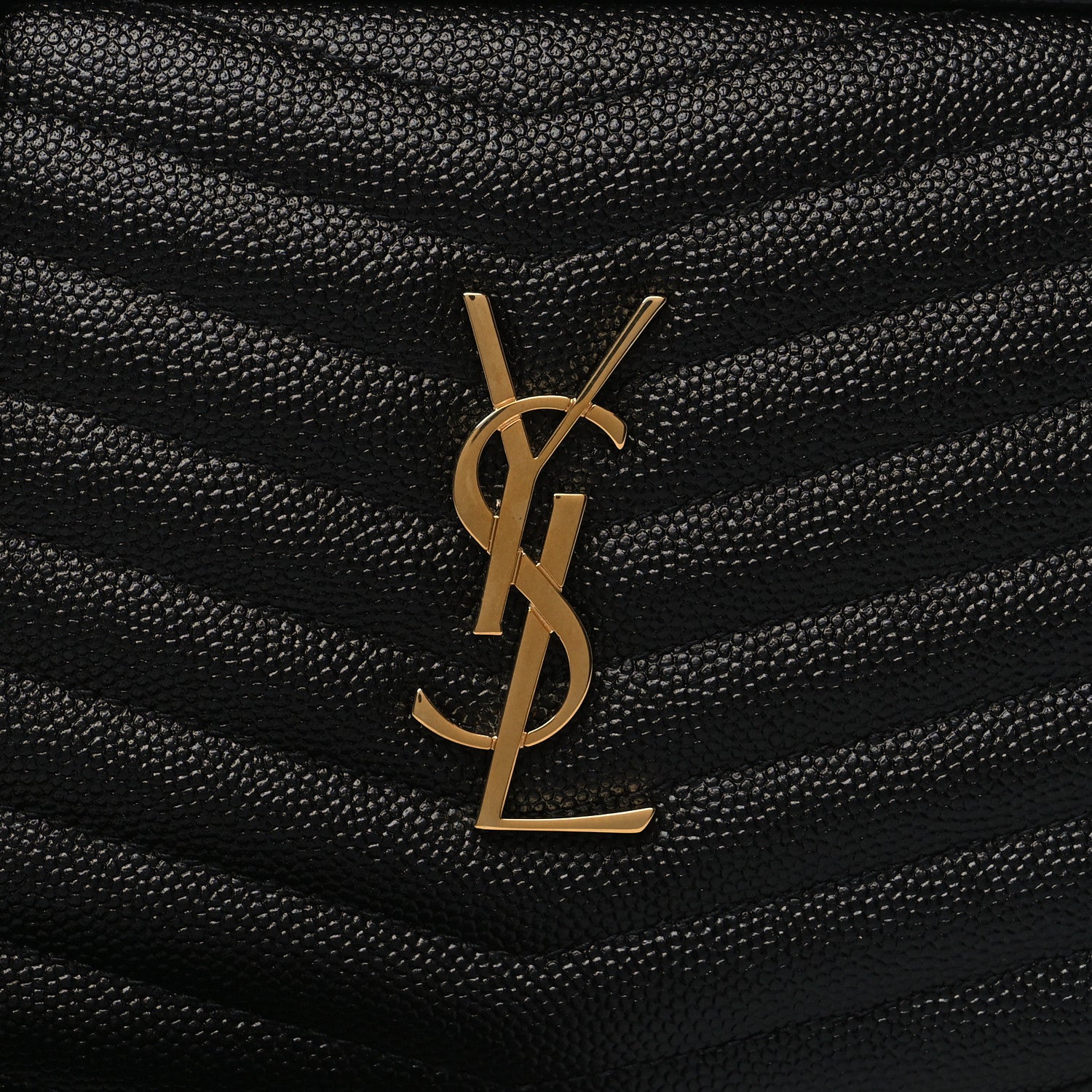 Saint Laurent Grain De Poudre Matelasse Monogram Mini Lou Camera Bag Black 8 of 11