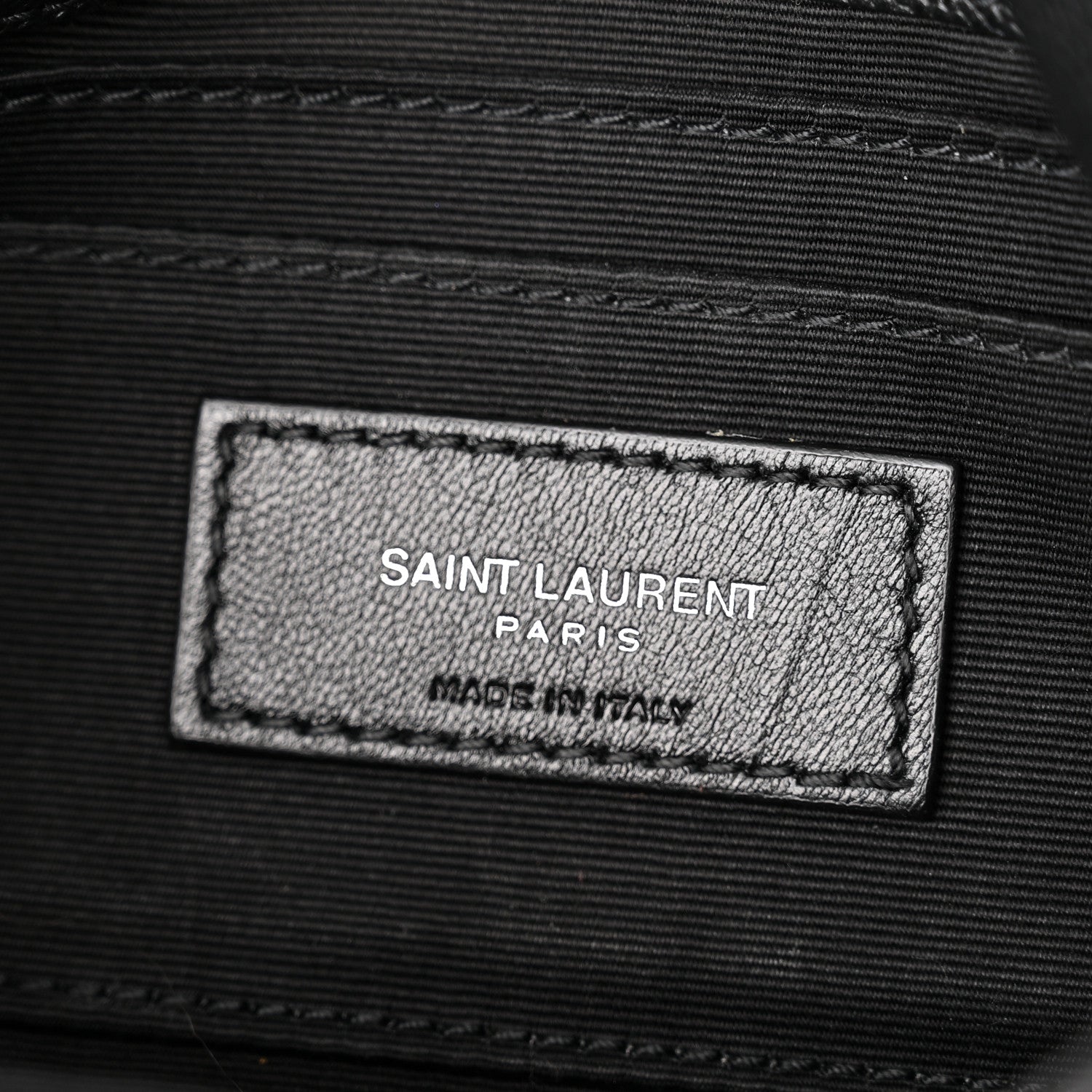 Saint Laurent Grain De Poudre Monogram Toy West Hollywood Fold-Over Bag Black 6 of 10