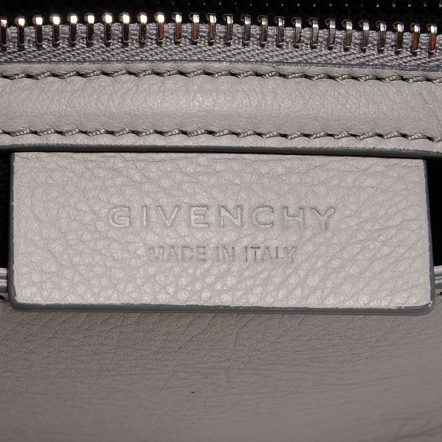 Textured Calfskin Small Pandora Pure Flap Bag Pearl Grey