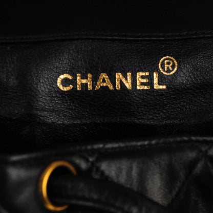 Chanel Lambskin Quilted Backpack Black 7 of 9