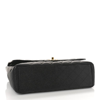 Chanel Caviar Quilted Maxi Double Flap Black 4 of 11