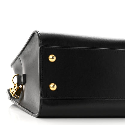 Saint Laurent Calfskin Monogram Baby Cabas Black 8 of 9