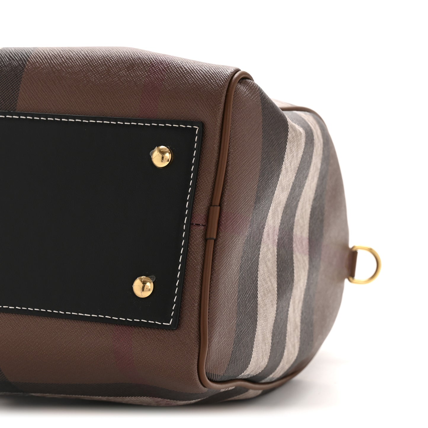 E-canvas Check Bowling Bag Dark Birch Brown