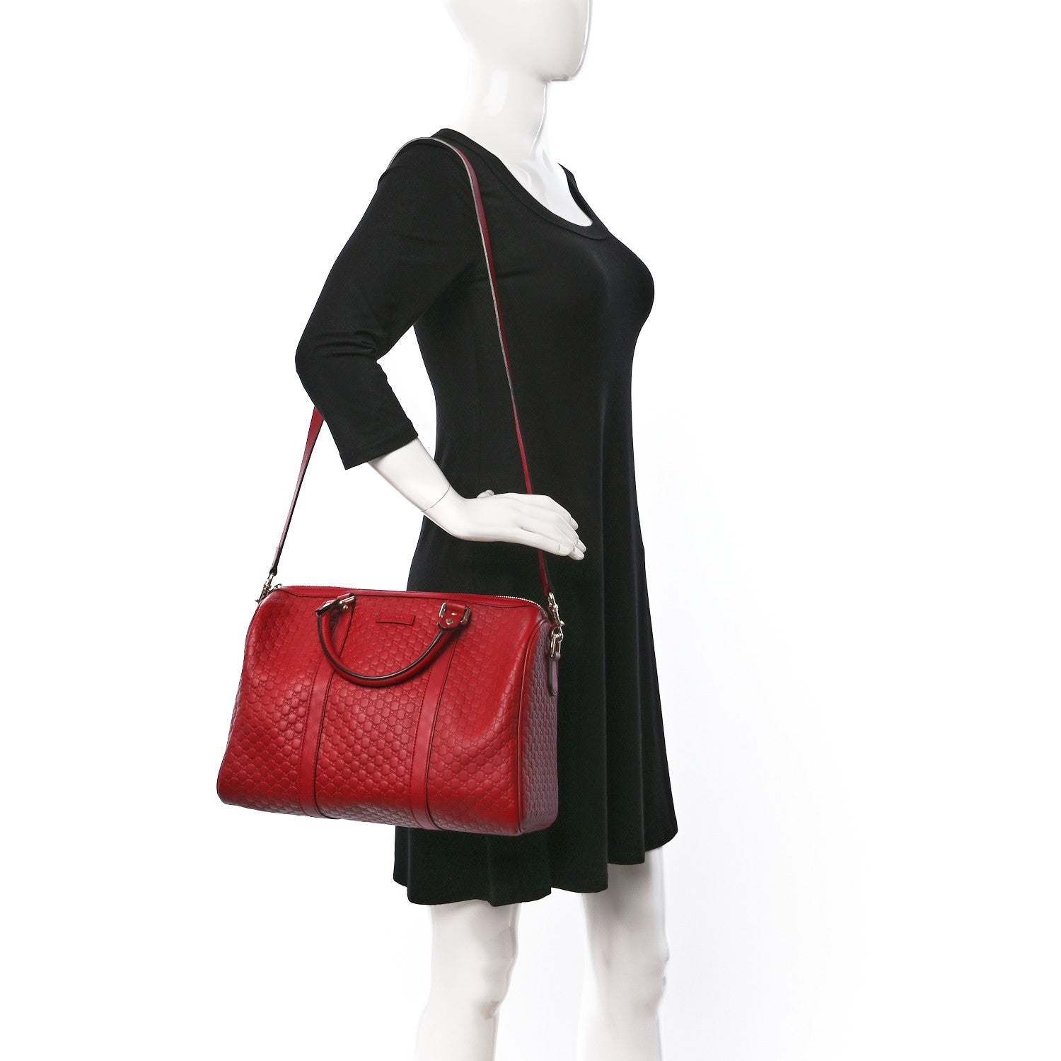 Gucci Microguccissima Medium Joy Boston Red 2 of 9