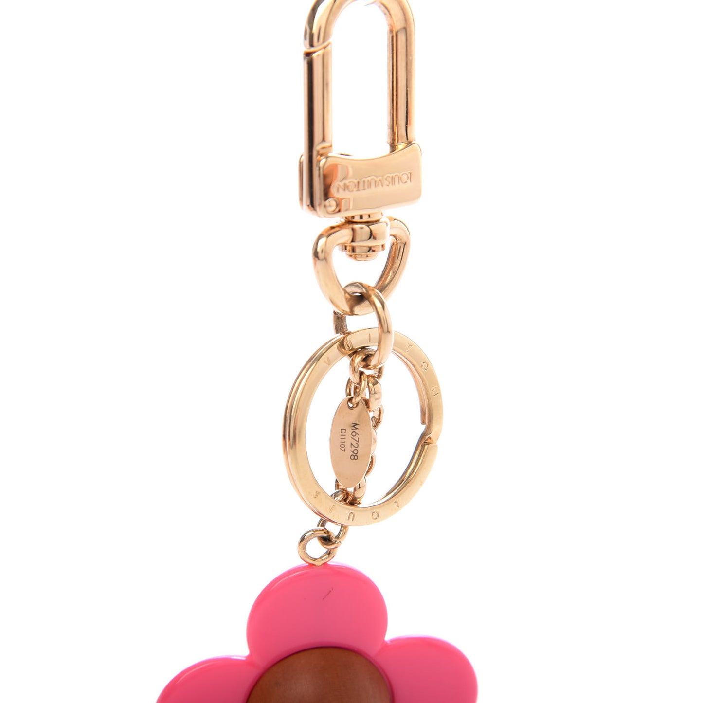 Resin Wood Vivienne Bag Charm Pink
