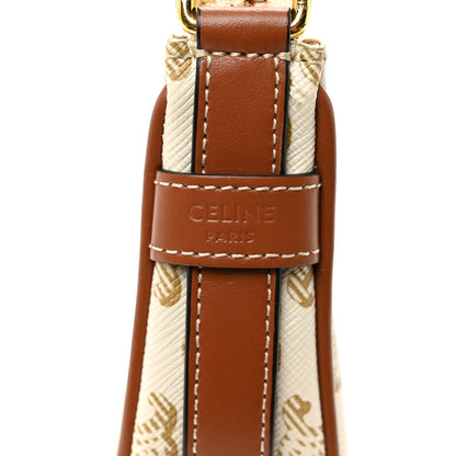 Celine Canvas Calfskin Mini Ava Triomphe Shoulder Bag White 6 of 11