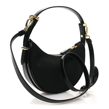 Prada Re-Nylon Spazzolato Mini Arque Shoulder Bag Black 3 of 10