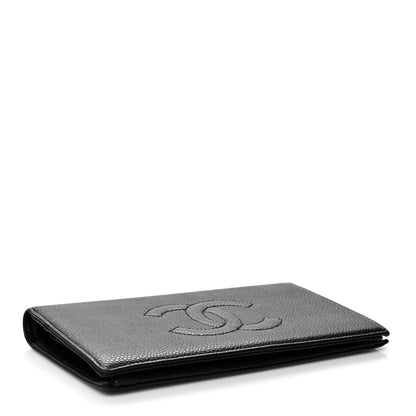 Chanel Caviar Timeless CC Yen Wallet Black 4 of 11