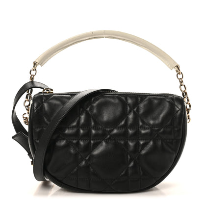 Christian Dior Lambskin Cannage Small Dior Vibe Hobo Bag Black 1 of 11