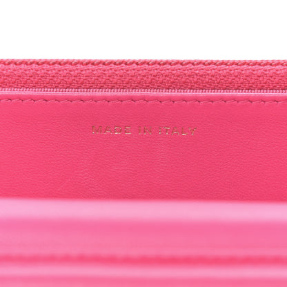 Chanel Lambskin Quilted Wallet On Chain WOC Pink 7 of 10