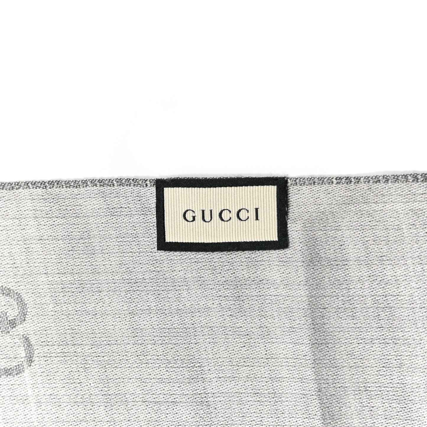 Wool Silk GG Monogram GGNat Scarf Lead