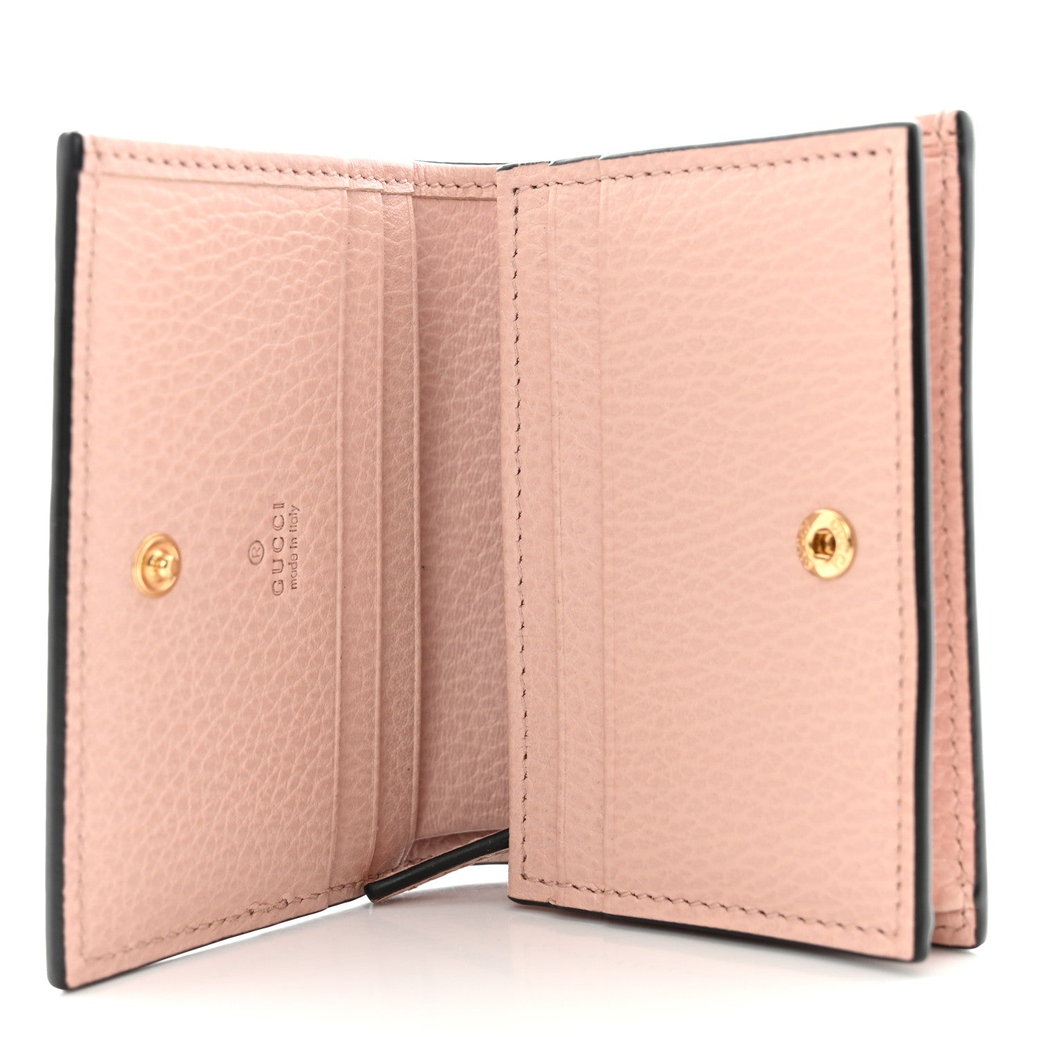 Gucci Dollar Calfskin GG Supreme Monogram GG Marmont Card Case Perfect Pink Beige Mystic White 5 of 7
