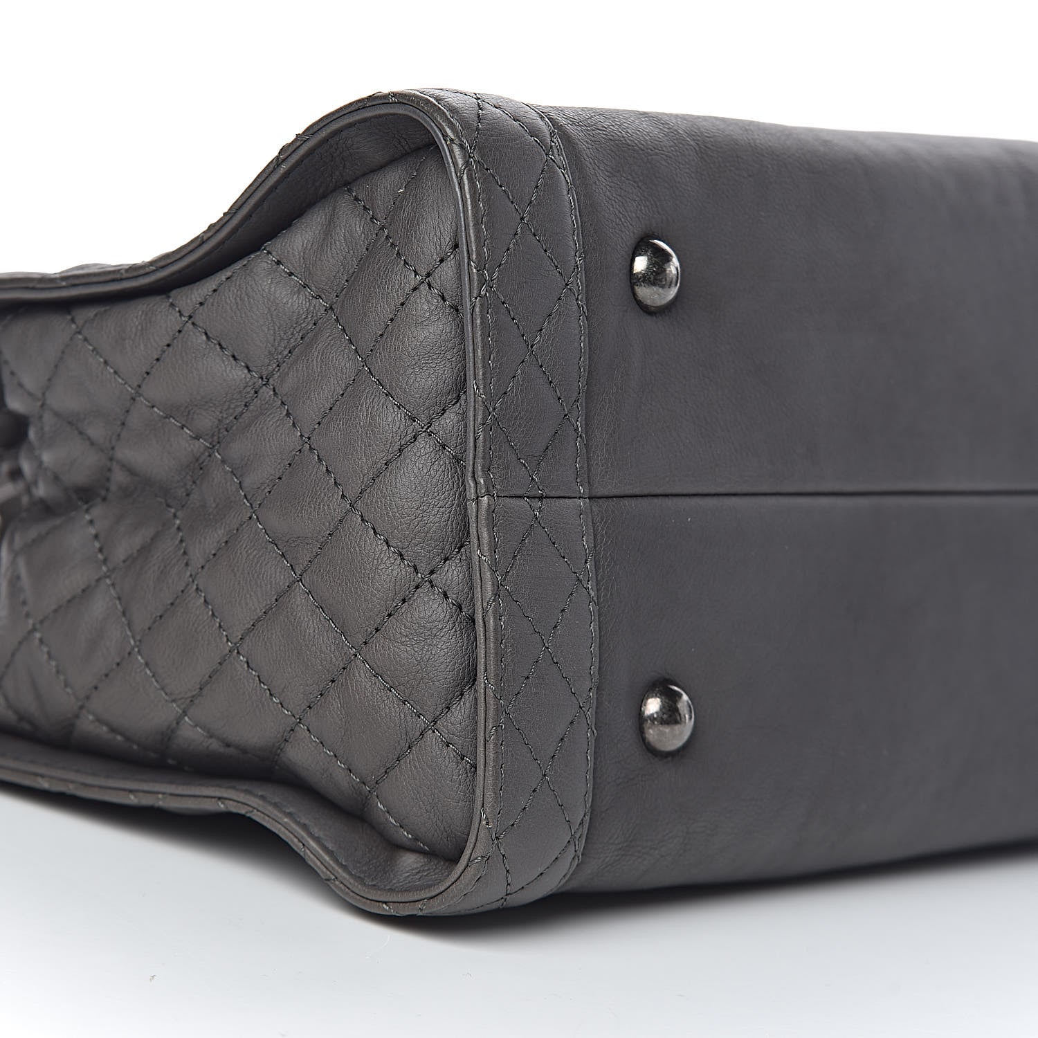 Chanel Calfskin Boy Reverso Shopping Tote Grey 9 of 11