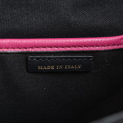 Burberry Grainy Calfskin House Check Medium Banner Tote Brilliant Fuchsia 8 of 8