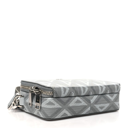 Christian Dior Coated Canvas CD Diamond Messenger Pouch Grey 4 of 12