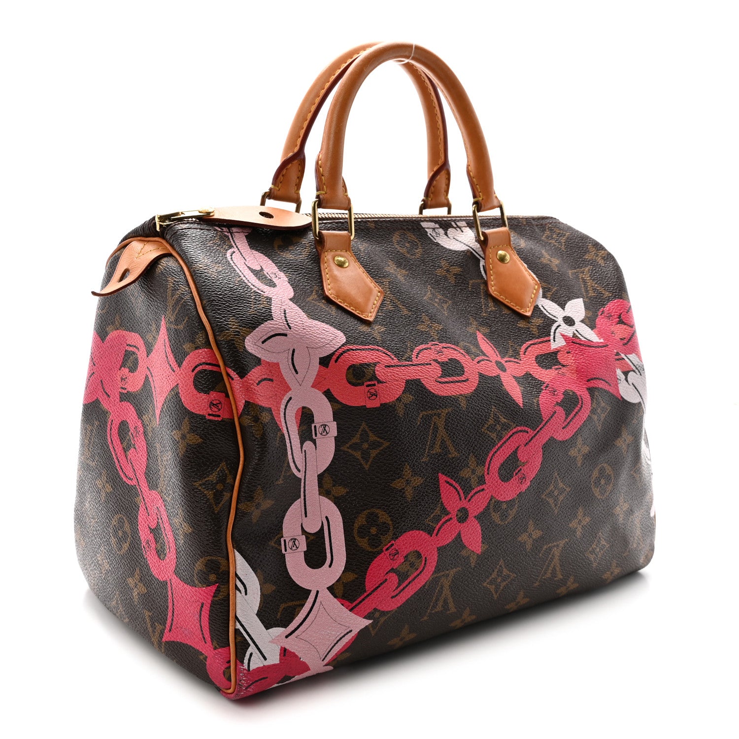 Louis Vuitton Monogram Bay Speedy 30 Rose Ballerine Poppy 3 of 10