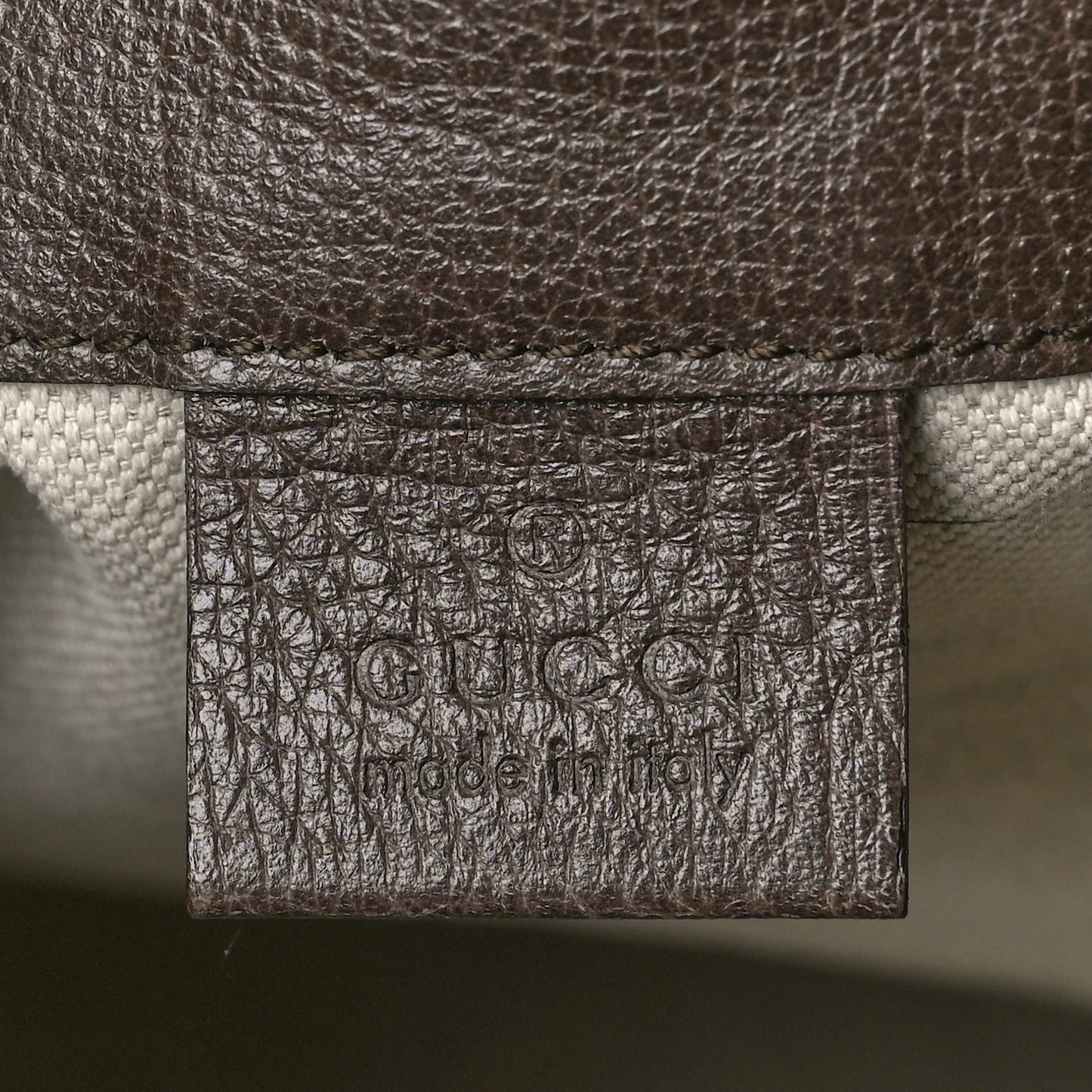 GG Supreme Monogram Web Ophidia Bucket Bag Brown