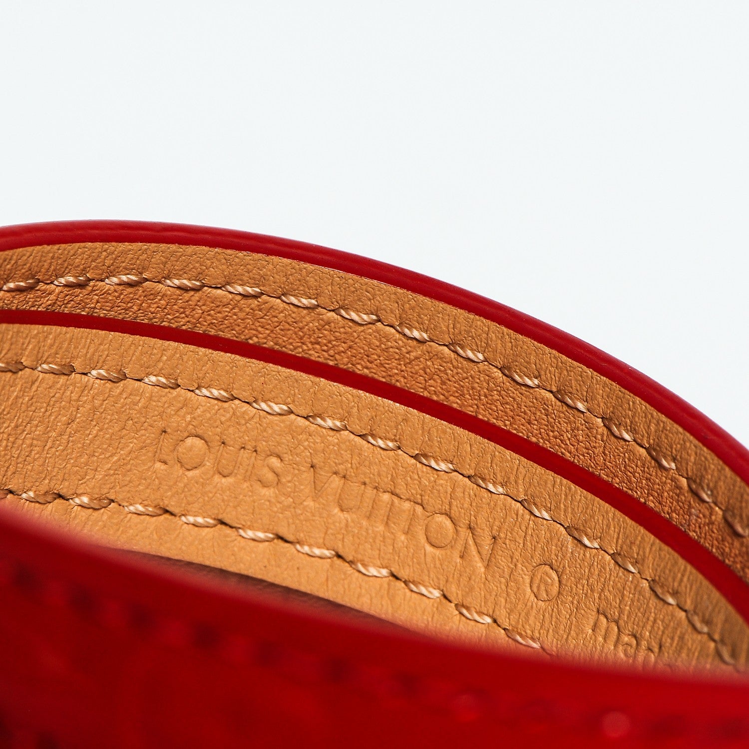 Louis Vuitton Vernis Triple Tour Bracelet Red 4 of 5